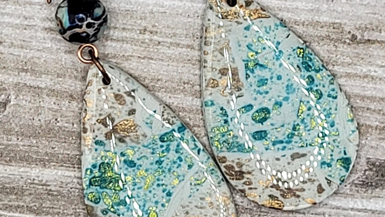 Yet another alcohol ink on polymer clay tutorial