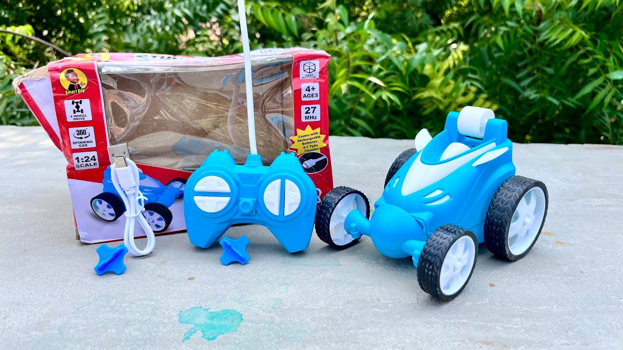 Unboxing Rc Stunt Racing car | Remote Control Stunt car Die-cast model Testing Review