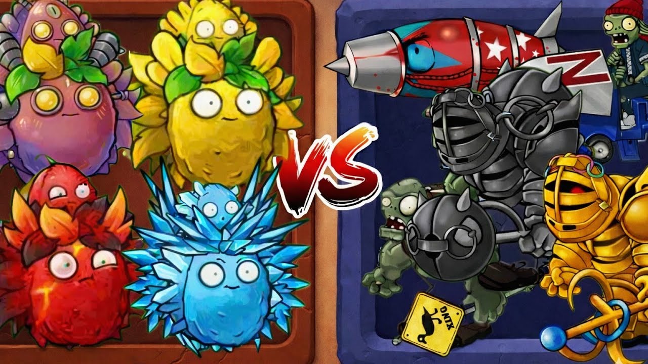 PvZ Fusion 3.4 | Elemental Durian Squad Team vs 999 Zombies | Who Will Win?