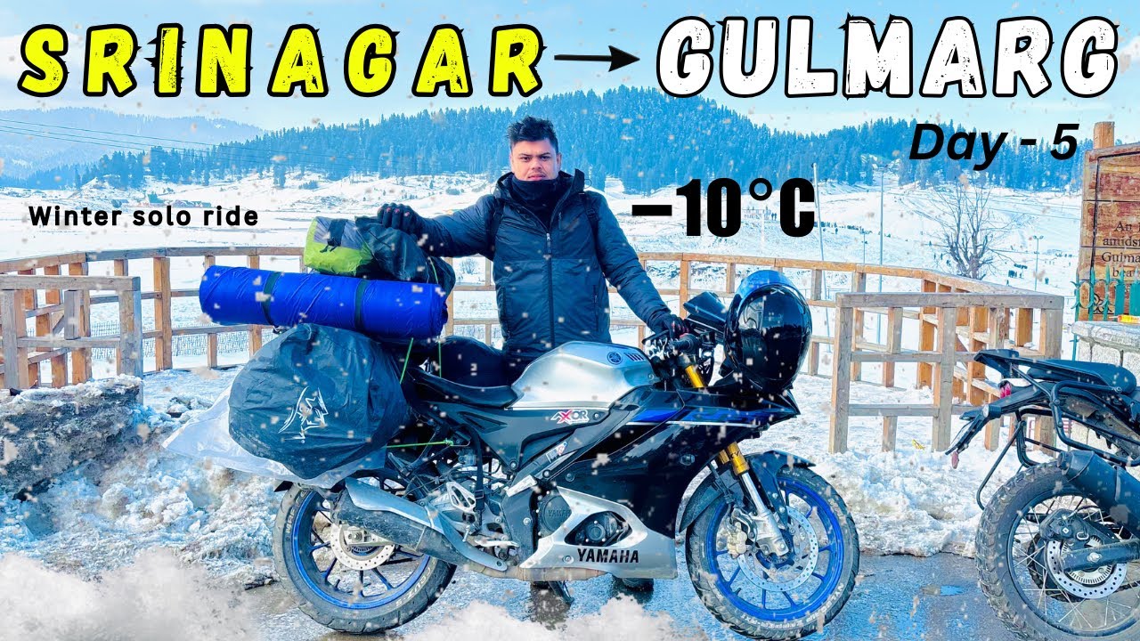 Mathura to Kashmir 🏍️ | 1200 KM Done | Extreme Winter Ride ❄️ #solo #r15v4 #mathura #kashmir #vlog 