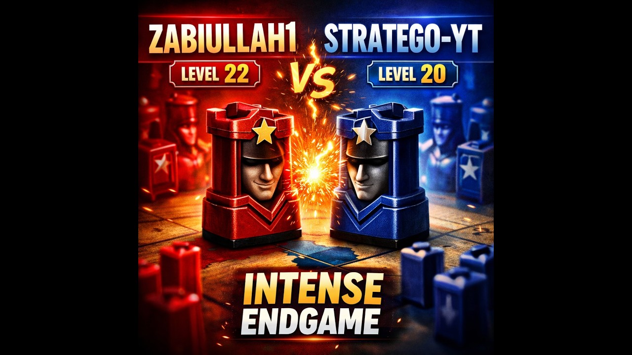 Zabiullah1 Level 22 VS Stratego-YT Level 20 intense strategy match until the end #strategoonline