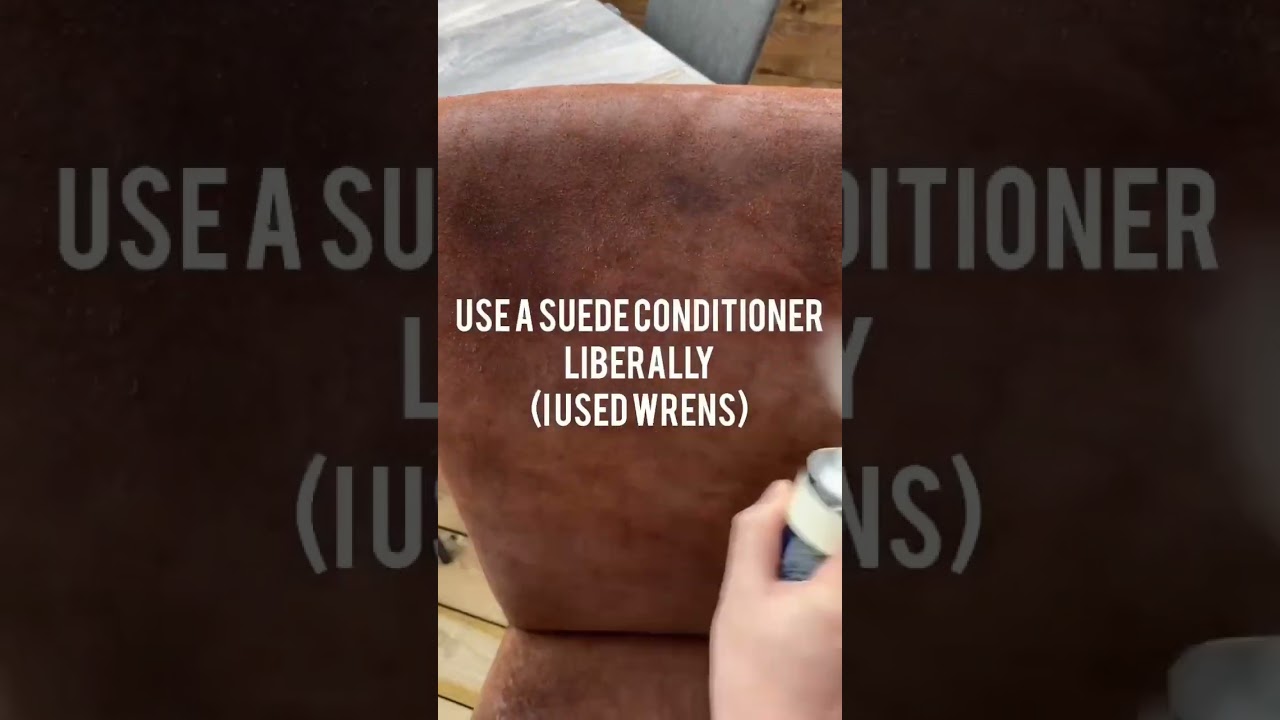 The previous home owners left me these filthy suede chairs. I cleaned them up! #suede #cleaning