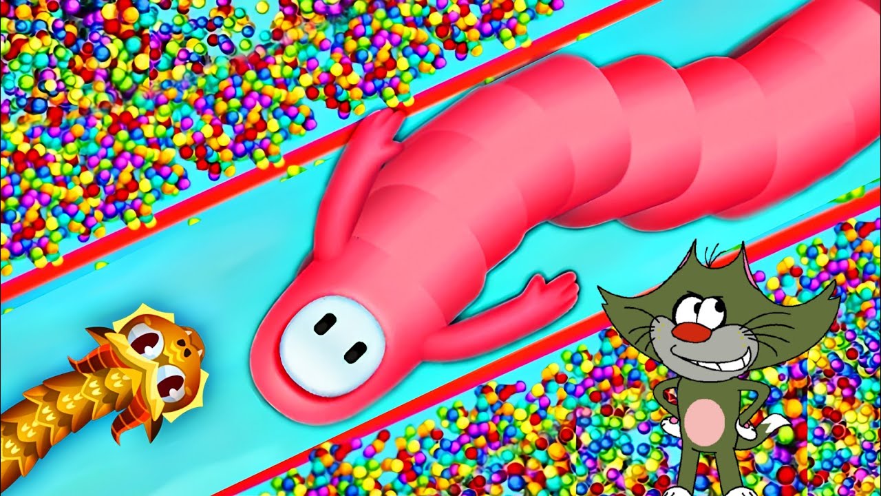 GOLDEN KNIGHT BEAN BOSS SNAKE Snake.Io Saamp Wala game oggy with jack
