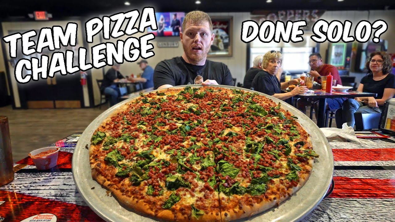 ATTEMPTING PJ'S EPIC TEAM PIZZA CHALLENGE SOLO