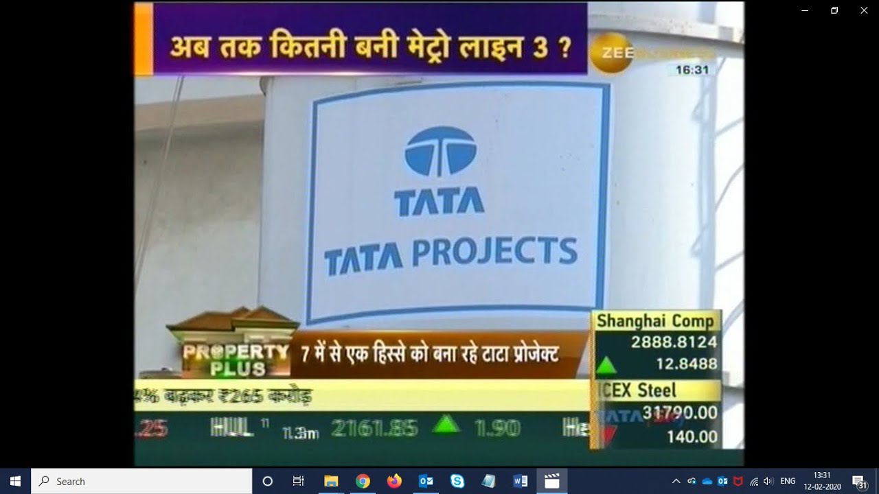Tata Projects' work at Mumbai Metro Line 3 features on Zee Business