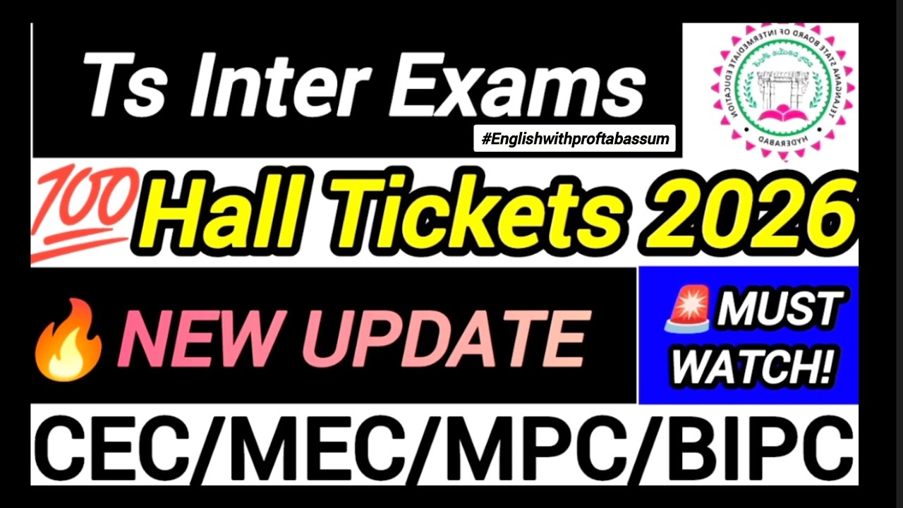 🔥 TG Inter Exams 2026 BIG UPDATE | Hall Tickets to Parents&rsquo; Mobile 📱 | Revised Timetable 📅