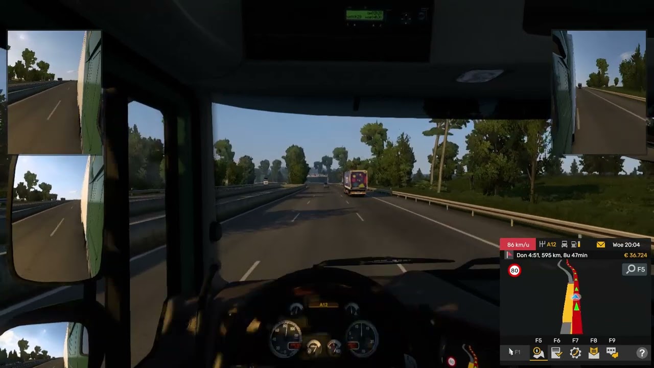 Euro Truck Simulator 2 gameplay (with logitech wingman formula force gp)