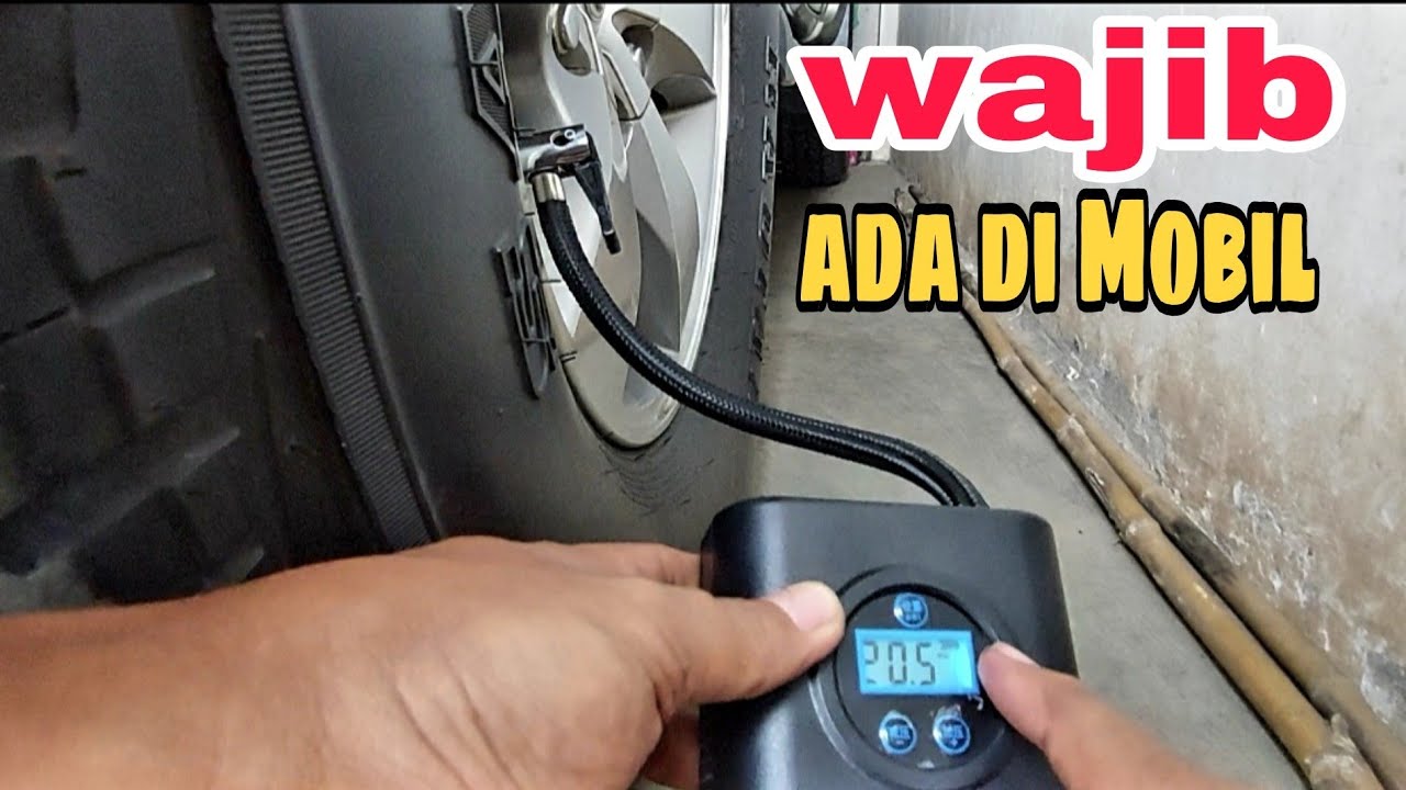 Cara menggunakan pompa ban mobil elektrik | full tutorial penggunaan pompa ban otimatis