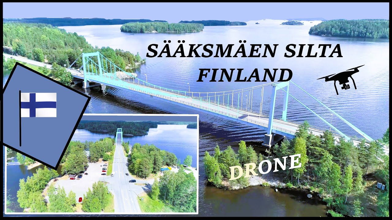 Sääksmäen silta, Vanajavesi / Flight 4k. 🇫🇮