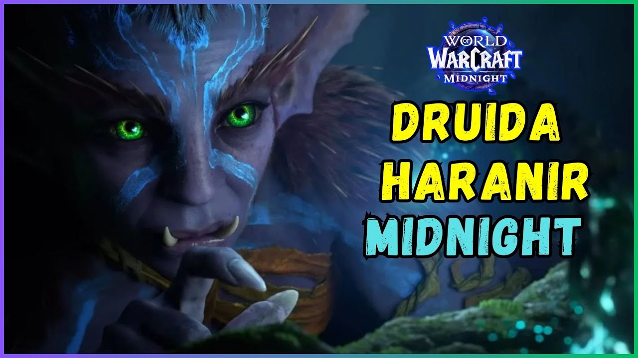 ☀️DRUIDA HARANIR☀️TESTEO LA NUEVA RAZA JUGABLE EN LAS MÍTICAS PLUS DE MIDNIGHT 🌙