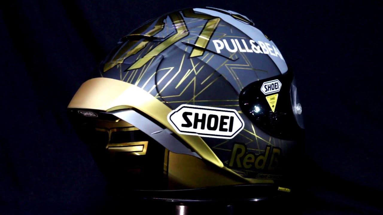 Shoei X-Spirit 3 Custom Paint - Marc Marquez Winter Test 2020 Gold Edition
