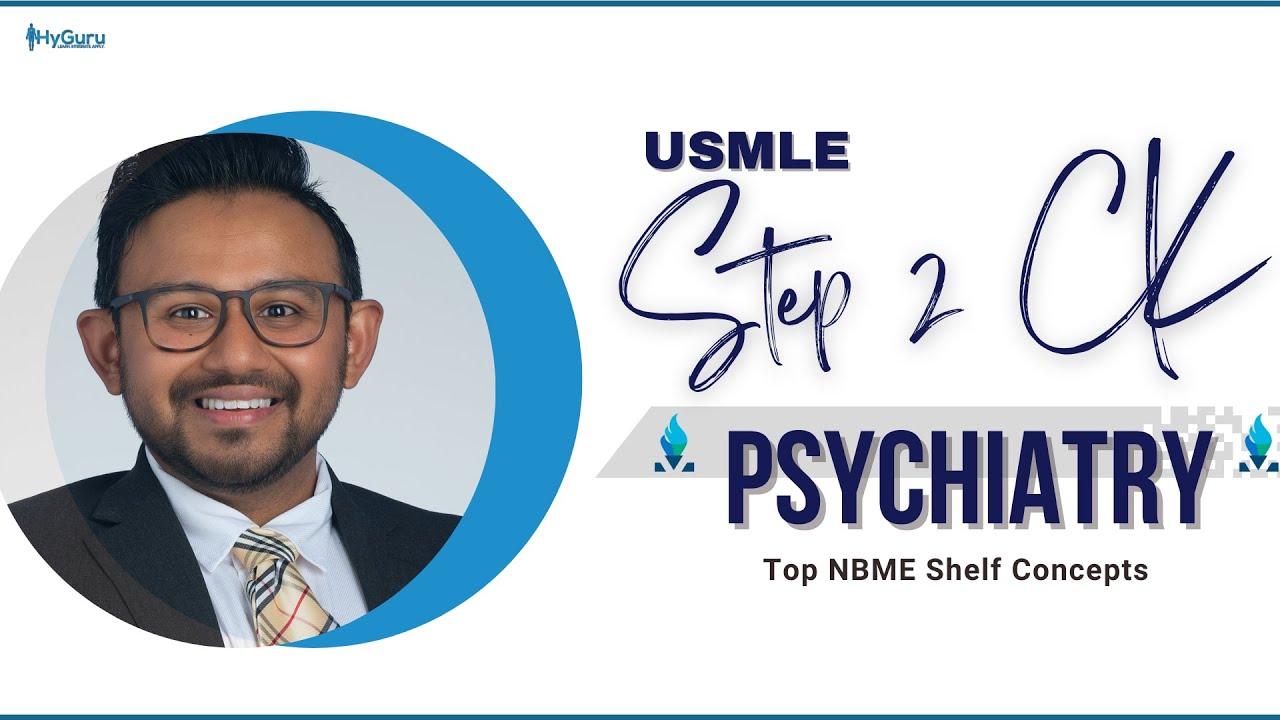 Top NBME Shelf Concepts - Psychiatry (USMLE Step 2 CK)