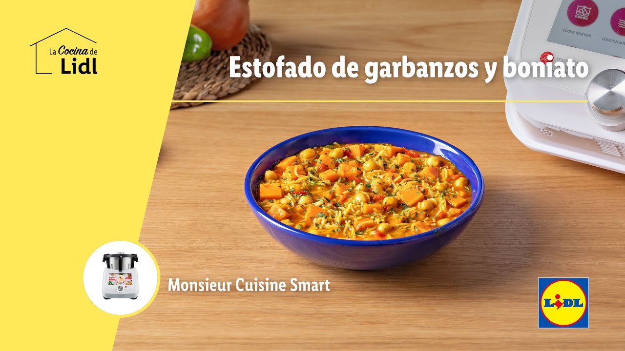 Estofado de garbanzos y boniato 🍠 | Recetas Monsieur Cusine Connect | Lidl Espa&ntilde;a