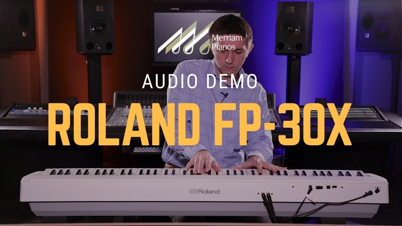 🎹Roland FP-30X Digital Piano Playing Demo - Stereo Microphone vs Line Out🎹