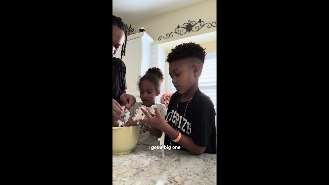 Homemade dumpling and vegetable soup with my kiddos