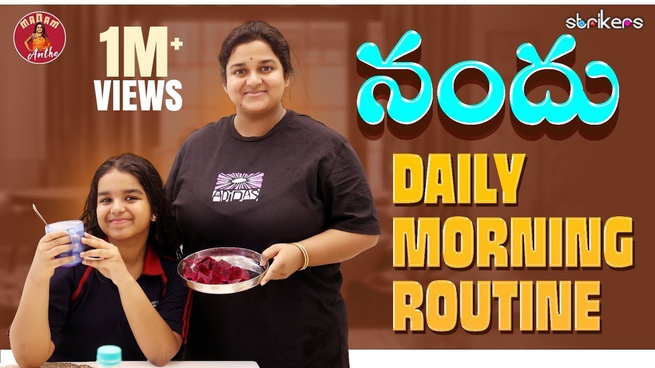 నందు Daily Morning Routine || Madam Anthe || Rajanandini || Strikers