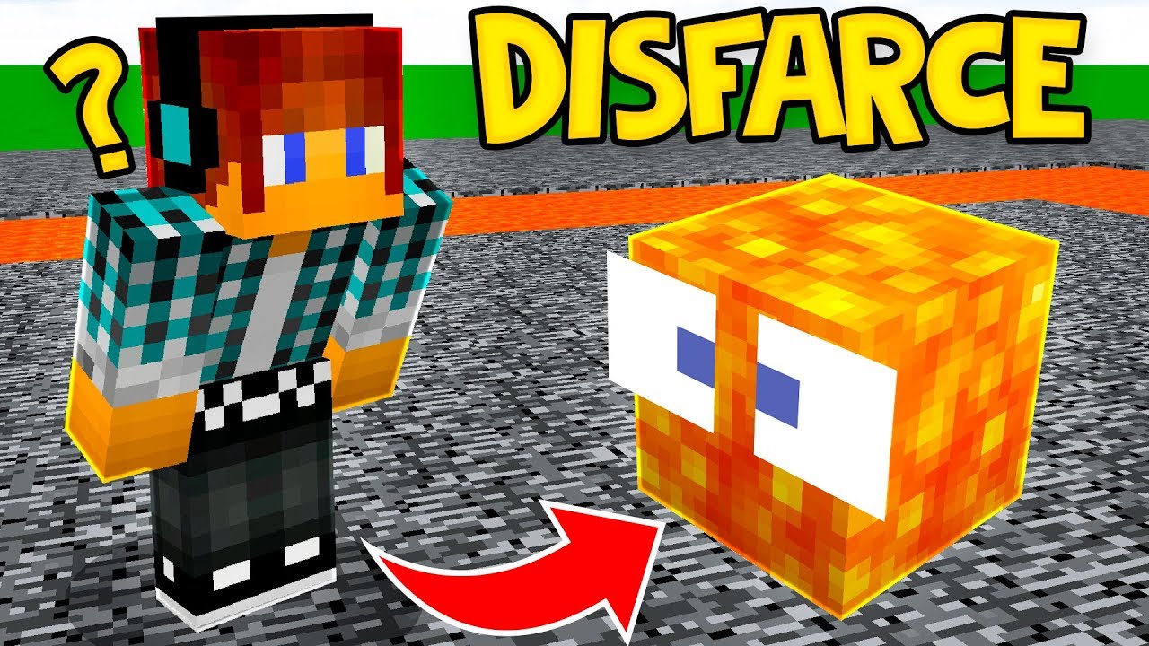ESCONDE-ESCONDE COM DISFARCE DE LAVA !! - Minecraft