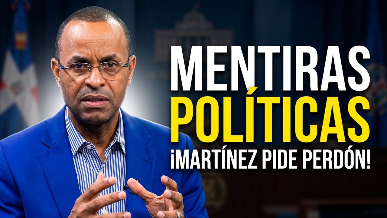 Ángel Martínez pide disculpas al Presidente Abinader por hablar 