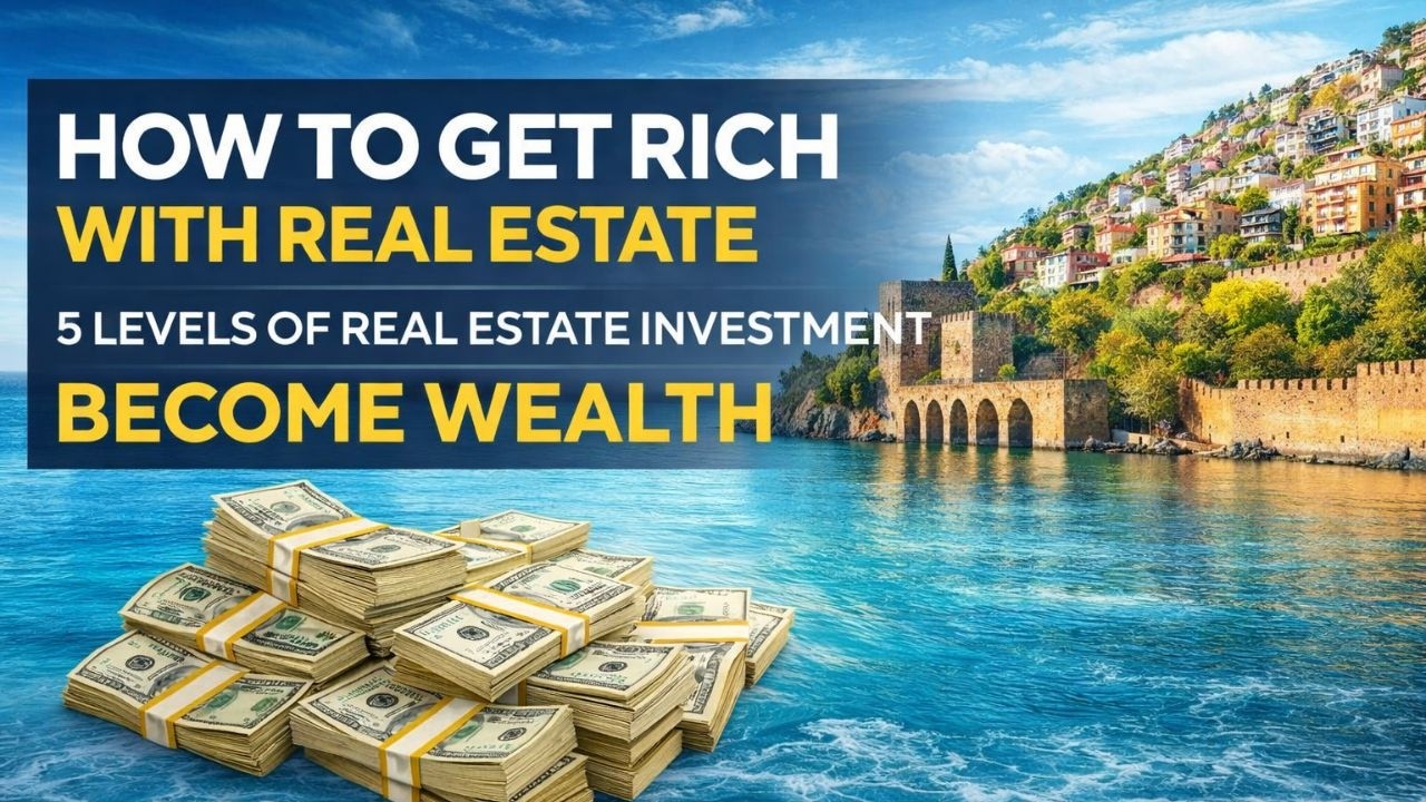 How To Become Rich With Real Estate | 5 Levels Of Real Estate Investment #realestate 