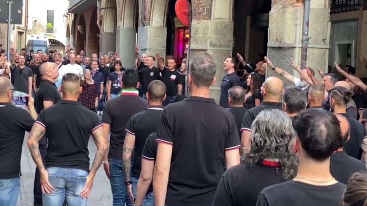 Mazzola e Giralucci, il video del saluto romano a Padova