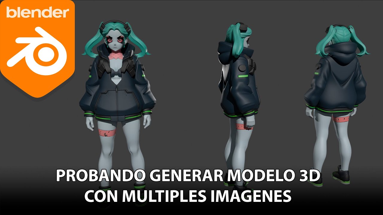 Creando modelo 3D con multiples imágenes en Hunyuan 3D