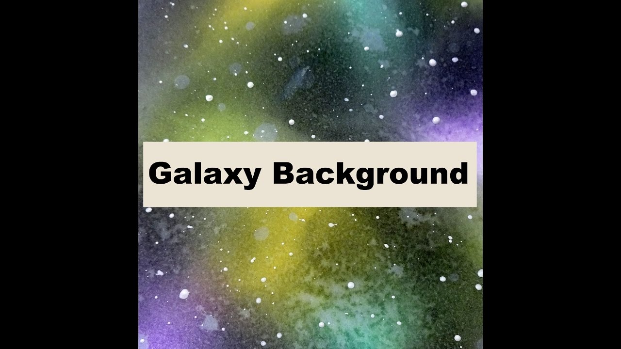 Galaxy Background and Card
