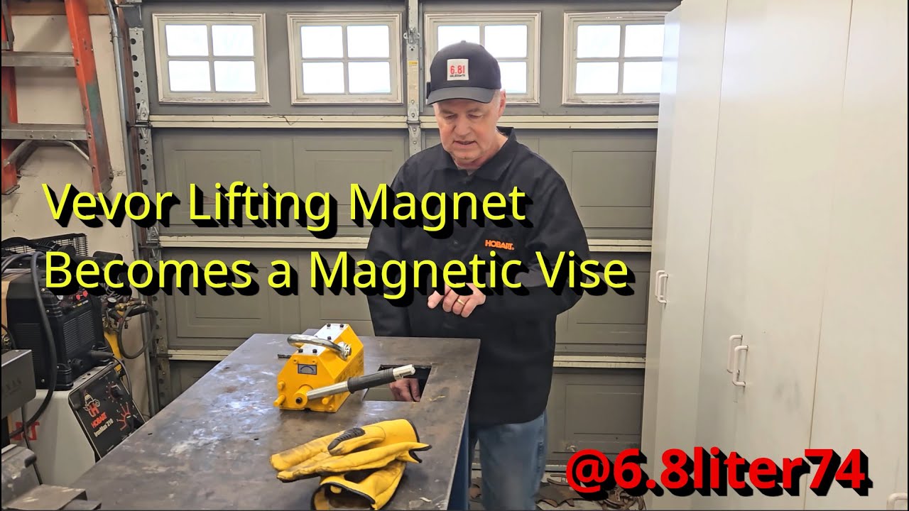 Turning a Lifting Magnet into a Magnetic Vise | Welding a Vevor Magnet into My Table