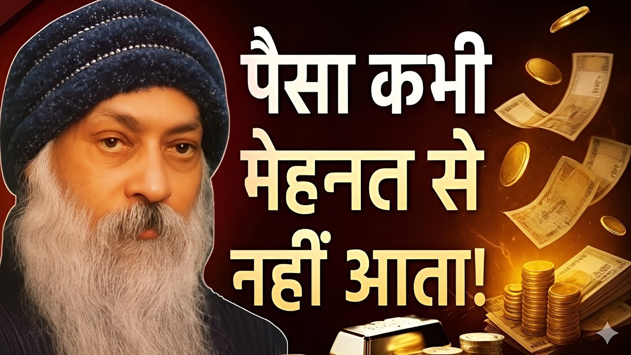 💰पैसा मेहनत से नहीं, आता है | Moneysecret Osho Wisdom on Smartness & Success