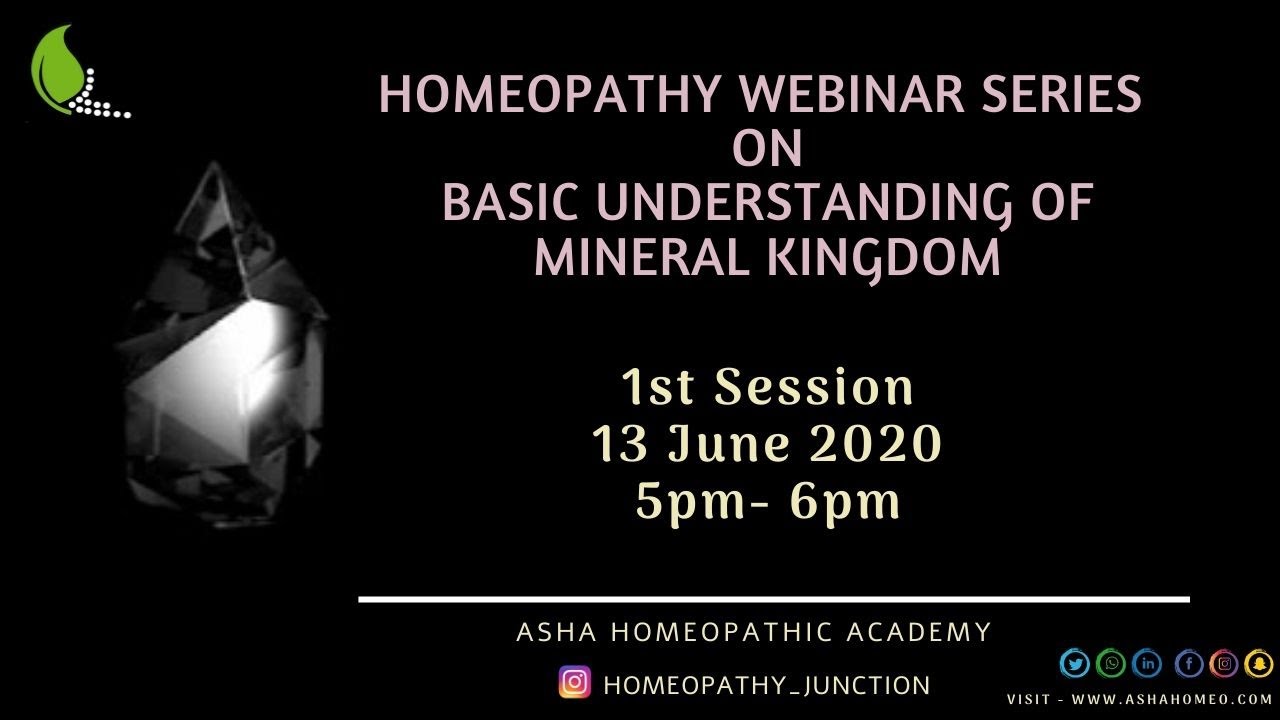 Basic Understanding of Mineral Kingdom -By  DrYamini Ramesh