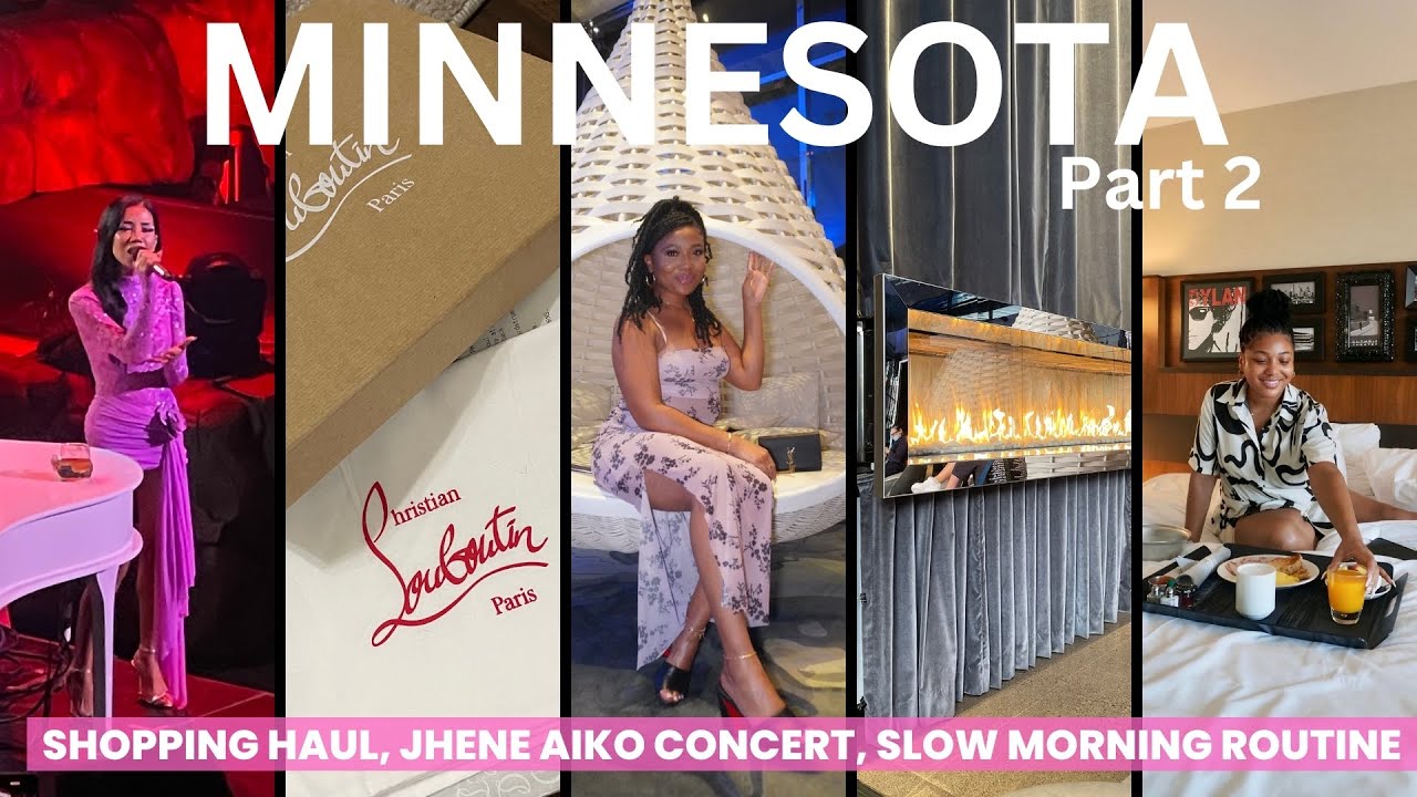 Minnesota Travel Vlog + Jhene Aiko Concert + Shopping + Louboutin Unboxing + Slow Morning Routine