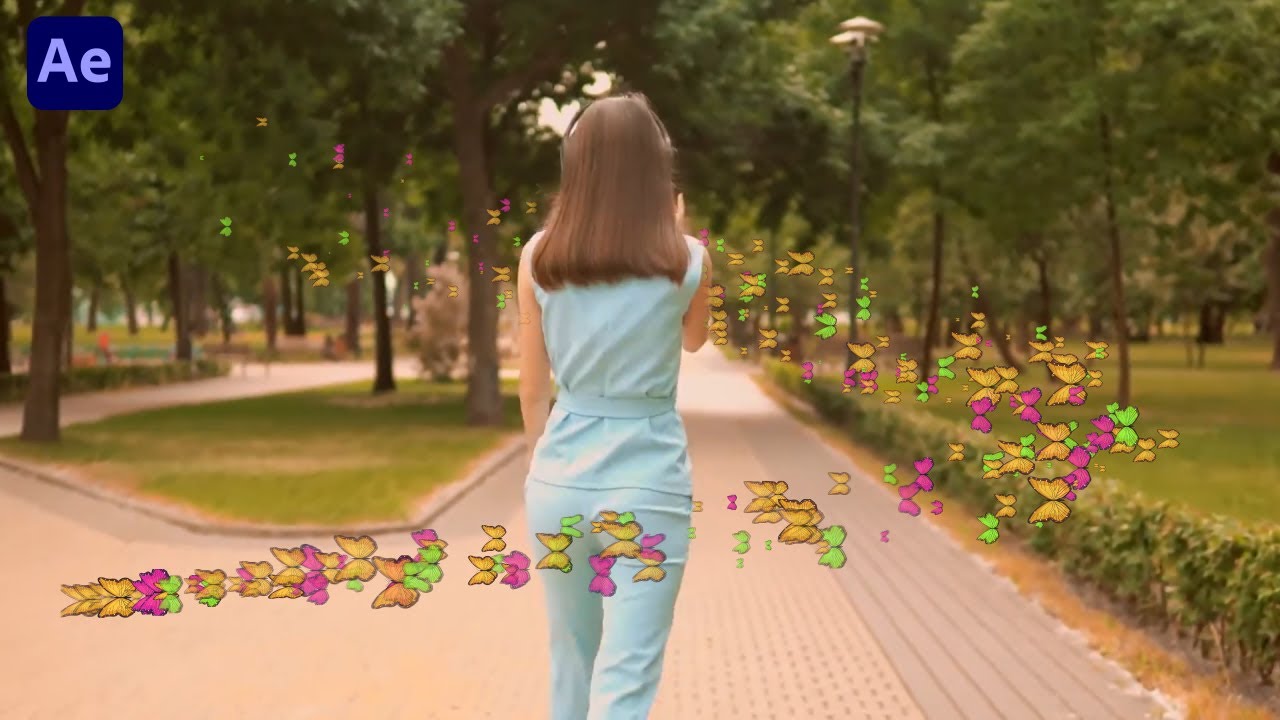 After Effects Tutorial | Particular Butterfly | Animation
