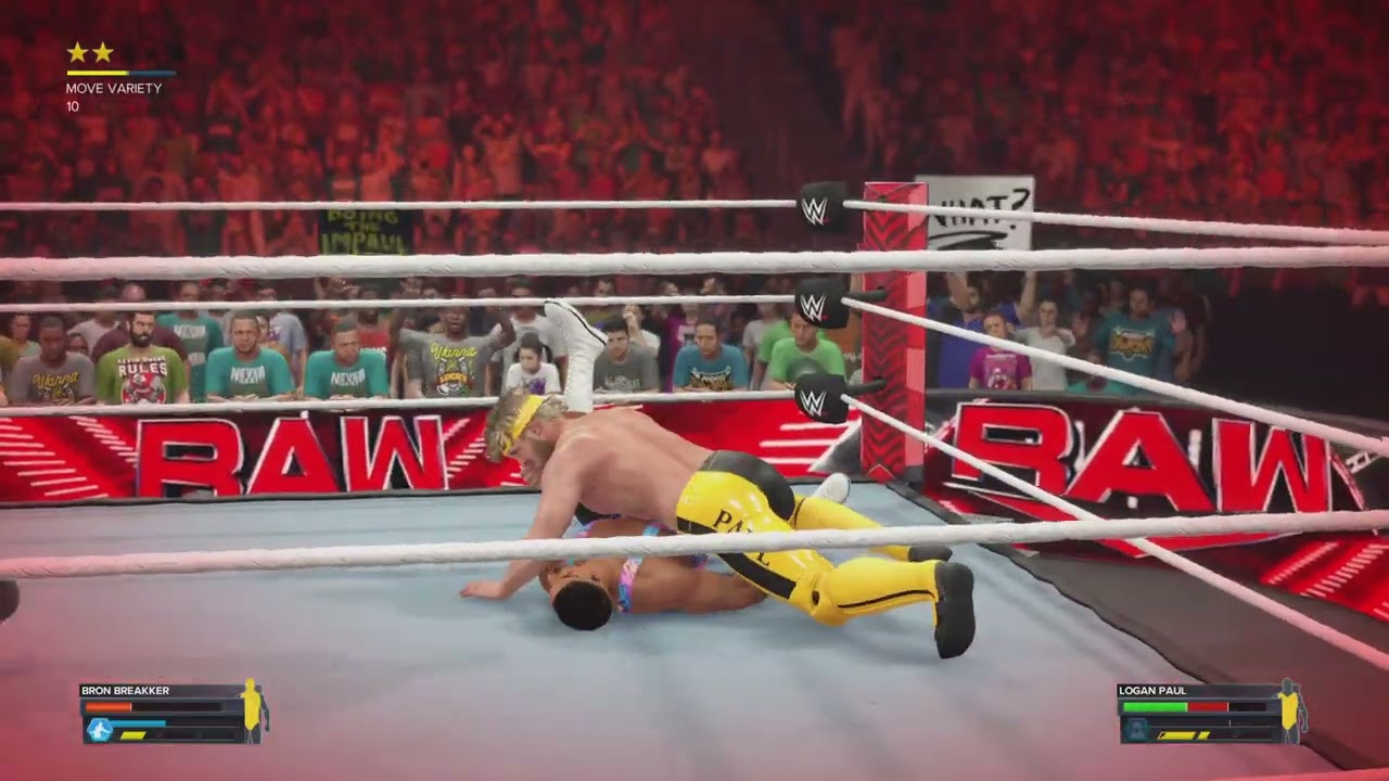 WWE 2K23 Bron Breaker vs Logan Paul