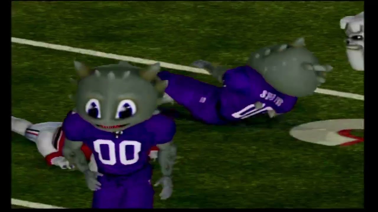 NCAA 07 Football Mascot Game (PS2) TCU Hornfrogs vs Georgia Bulldogs Part 2 