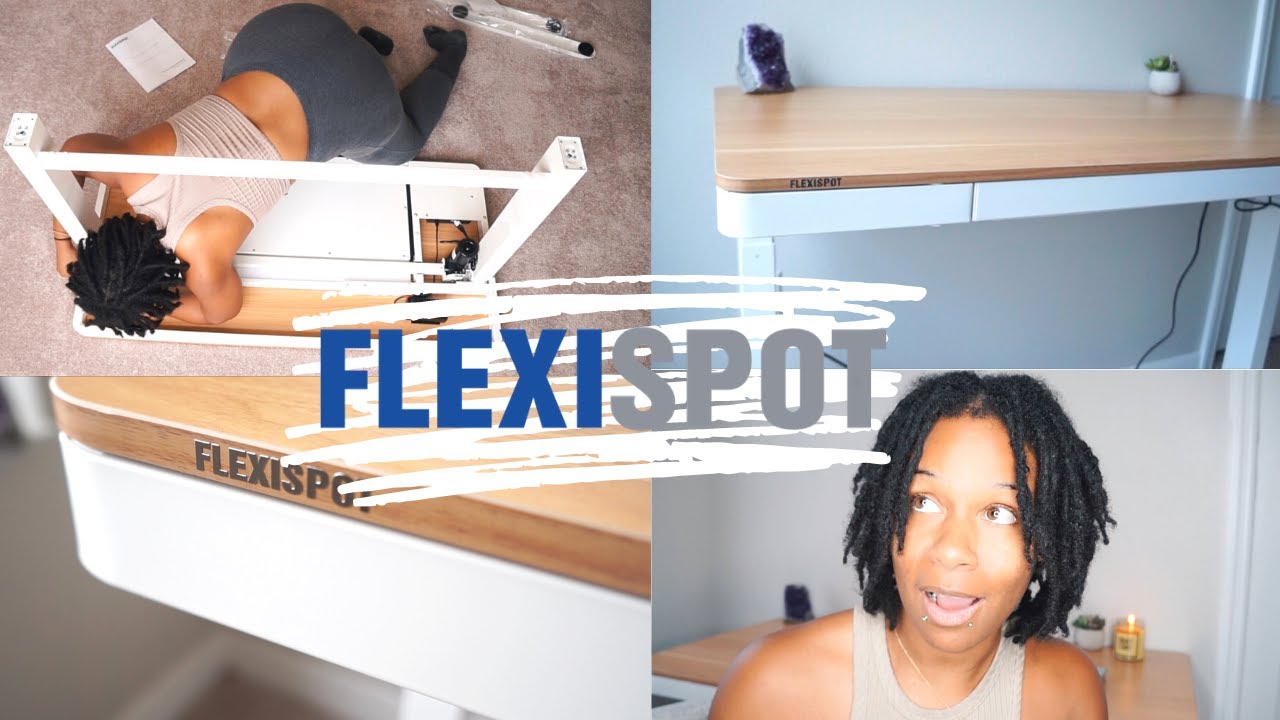 OFFICE MAKEOVER SNEAK PEEK - I FOUND THE BEST WORK FROM HOME ALL IN ONE STANDING DESK ! FLEXISPOT
