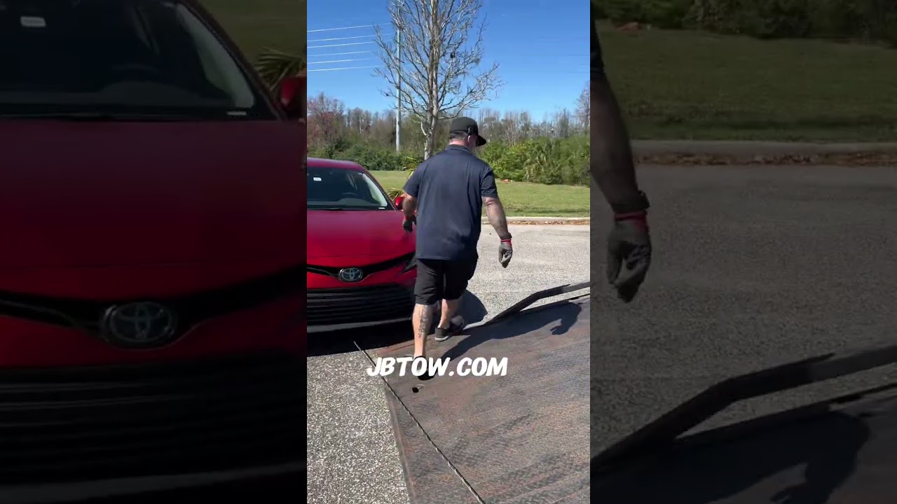 Using the snatch box and tire skates to get a car out of a parking spot at a 90° angle