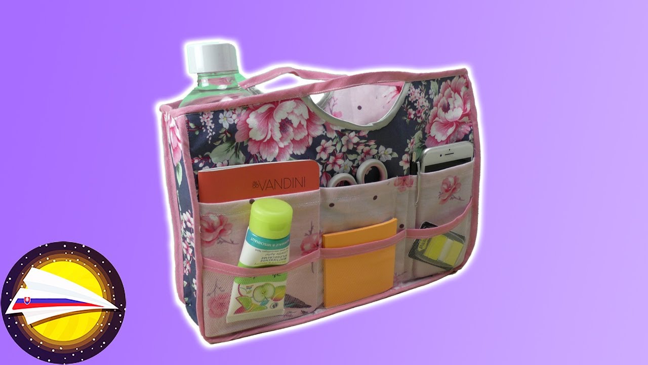 Organizér do kabelky návod | Ako ušiť organizér | Organizér do tašky | DIY šitie