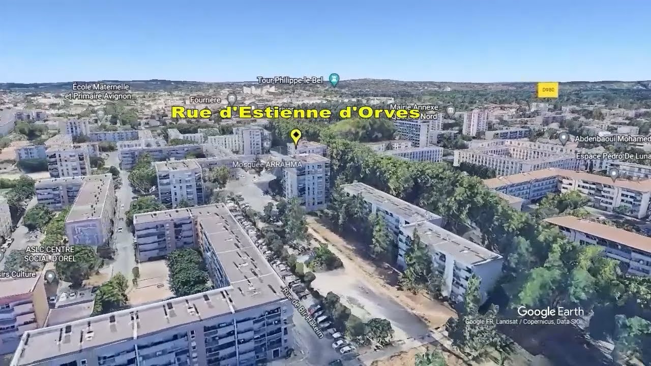 Avignon : deux hommes tués dans une fusillade à la kalachnikov #EarthStudio #GoogleEarthStudio