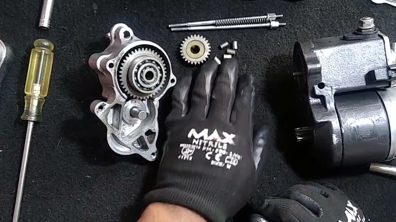 Cómo desarmar la marcha ( motor de arranque ) de Harley Davidson Sportster 883.