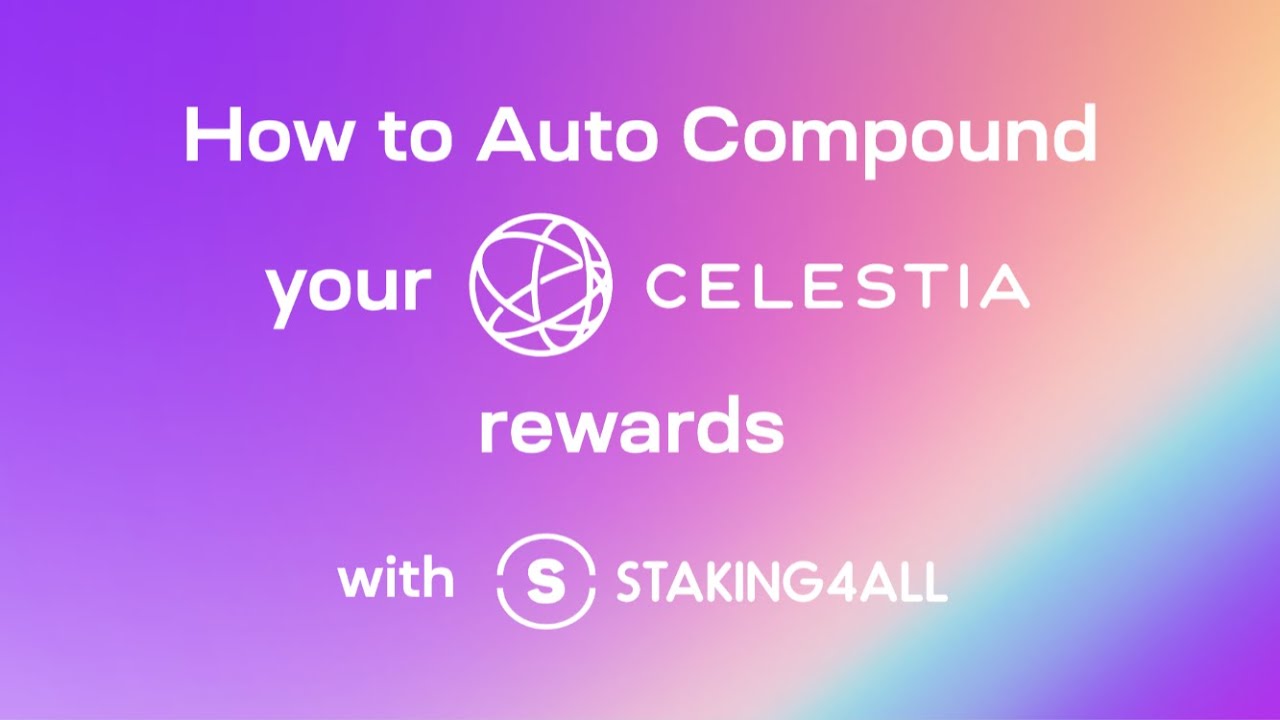 How to Auto compound your Celestia rewards