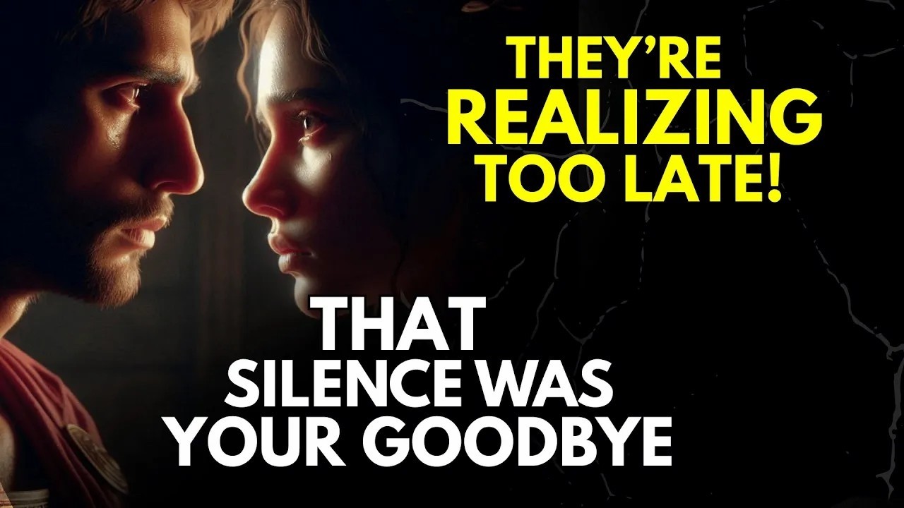 They’re Realizing Too Late That Silence Was Your Goodbye   Stoic Awakening
