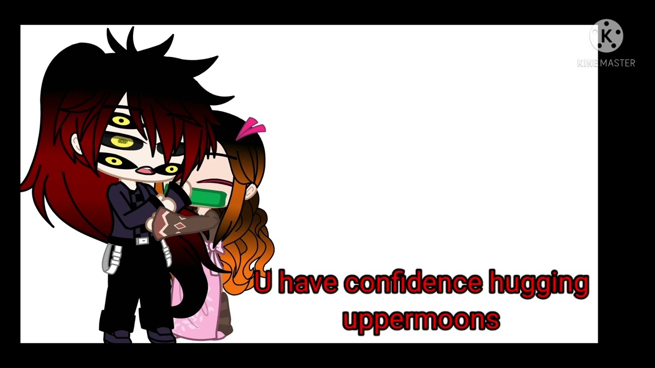 Nezuko hugs some of the uppermoons+Muzan(gacha club)