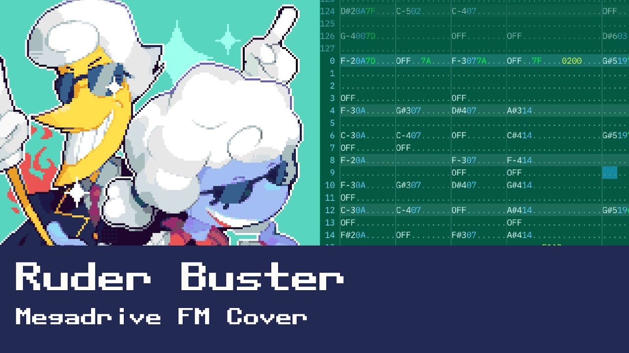 DELTARUNE - Ruder Buster [Megadrive YM2612+SN76489 Cover]