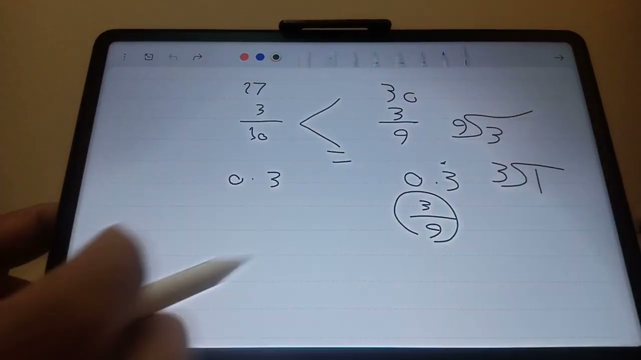 العدد الدائر|الصف الأول الإعدادي