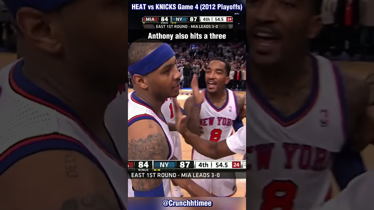 Melo vs Bron in Playoffs! Knicks vs Heat Game 4 Ending (2012) #nba #shorts #lebronjames