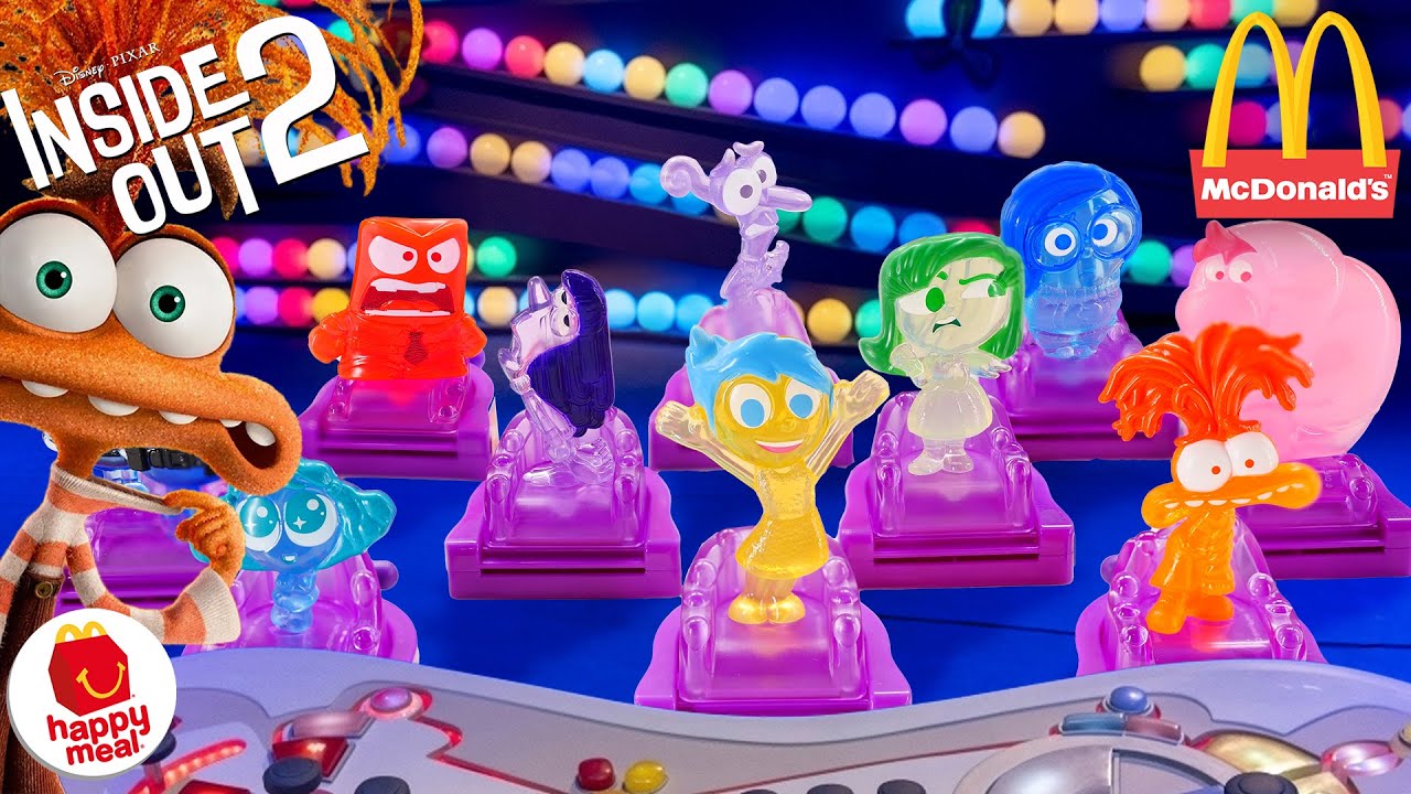 «Головоломка 2» — полный набор из 10 штук! Коллекция Happy Meal от McDonald’s | Май 2024
