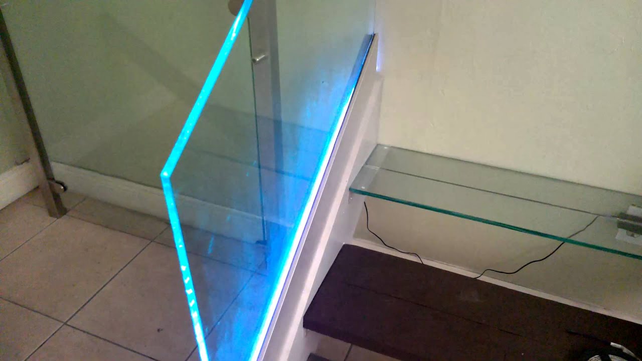 Glass and Led railing
