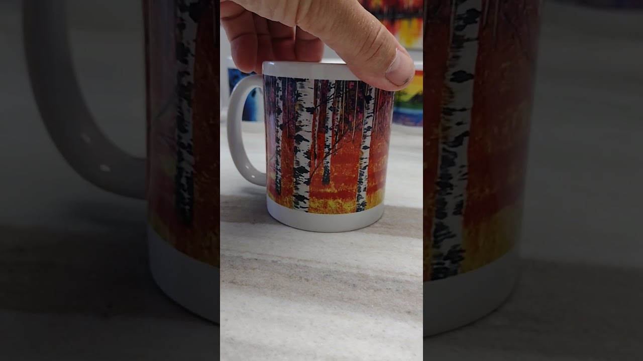 New Merch! From my painting "Rainbow Birch" For ordering info - art4all@usfamily.net