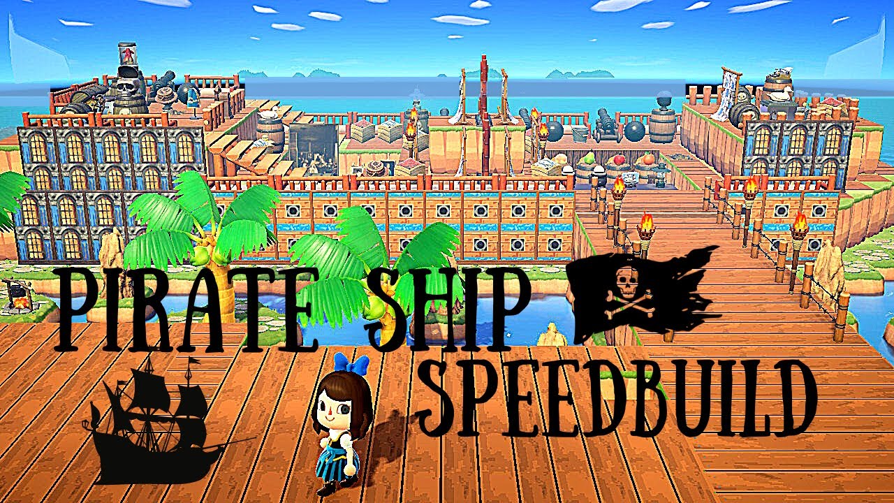 The Ultimate PIRATE SHIP Speedbuild! (Finally finished!) - Animal Crossing New Horizons