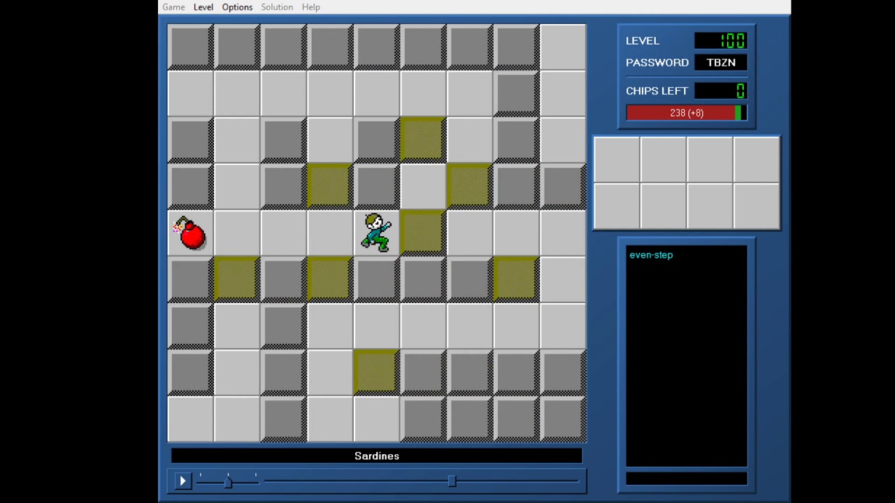 CCLP3 level 100 solution - 230 seconds