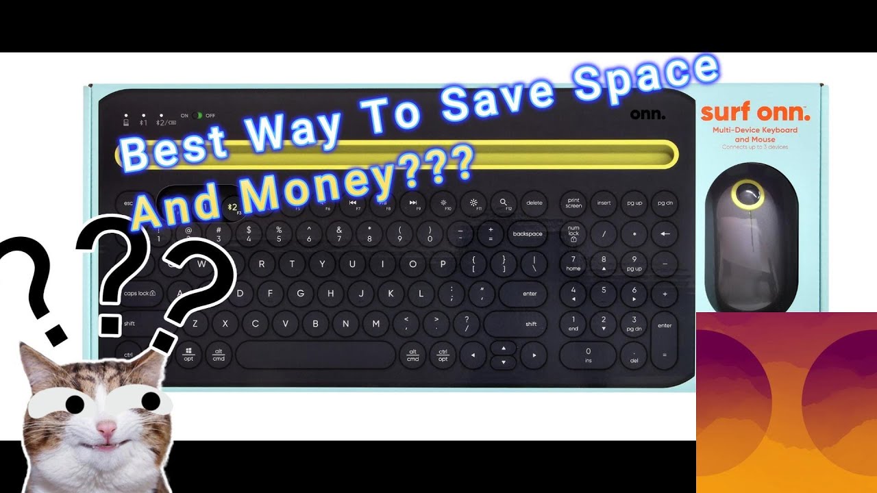 Walmart ONN Multi Device Bluetooth Keyboard And Mouse Is AWESOME!!